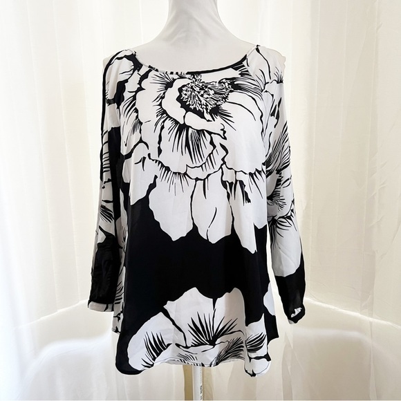 Floral tunic blouse Size Medium Ny&Co - Picture 1 of 6